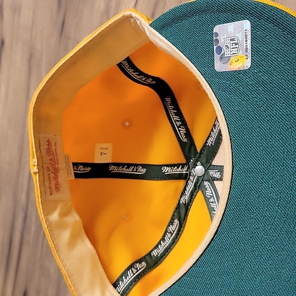 Mitchell & Ness Green Bay Packers Retro logo hat sz 7 3/8 - Picture 3 of 3